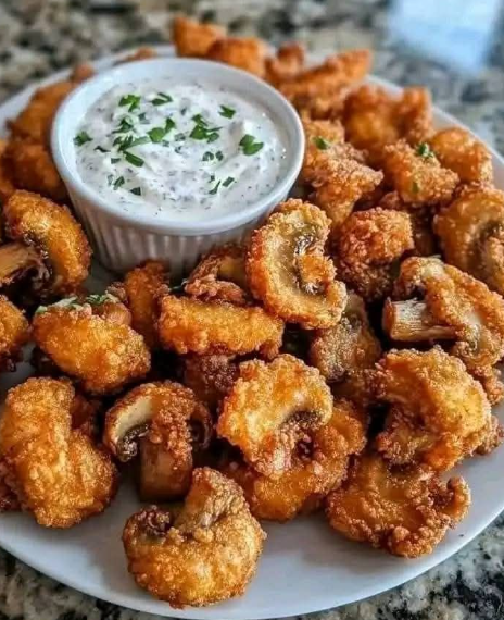 🍄🥒🍴 WOULD YOU EAT THESE CRISPY FRIED MUSHROOMS WITH COOL RANCH DIP?! Capture d’écran 2025-03-27 215300